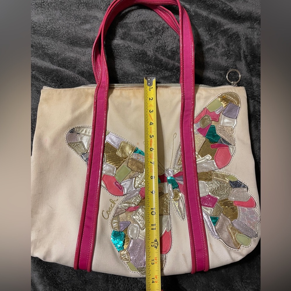 Coach Limited Edition Poppy Butterfly Bag - Picture 13 of 13